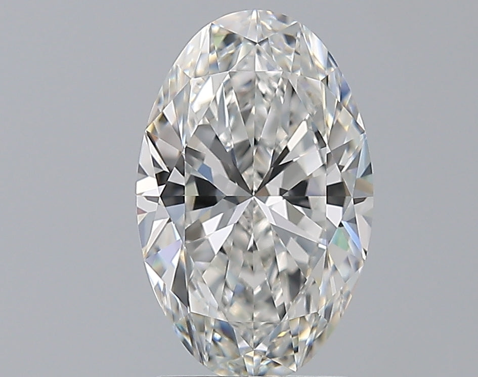 2.23 Carat Oval Natural Diamond with  Cut Diamond in 14KT  view 1
