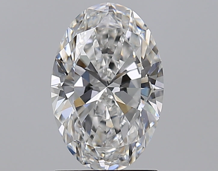 1.5 Carat Oval Natural Diamond with  Cut Diamond in 14KT  view 1

