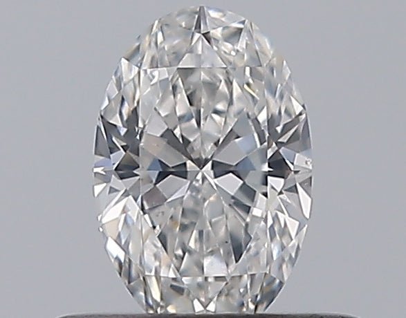 0.33 Carat Oval Natural Diamond with  Cut Diamond in 14KT  view 1
