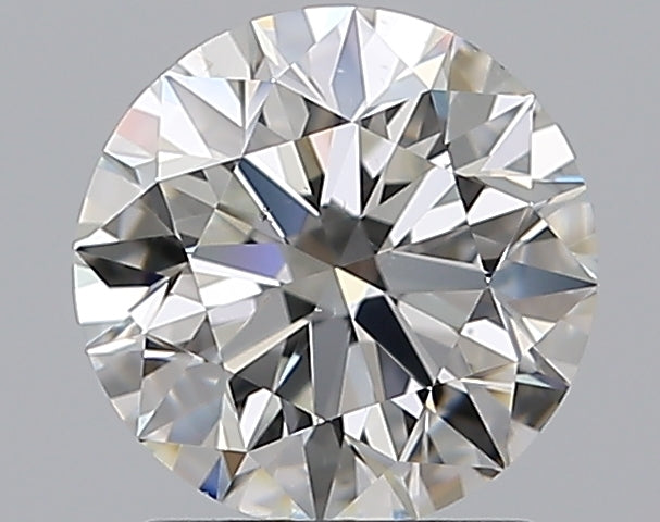 1.5 Carat Round Natural Diamond with  Cut Diamond in 14KT  view 1
