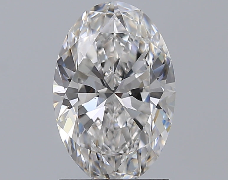 1.6 Carat Oval Natural Diamond with  Cut Diamond in 14KT  view 1
