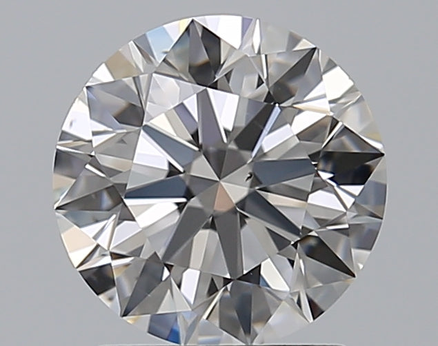 1.41 Carat Round Natural Diamond with  Cut Diamond in 14KT  view 1
