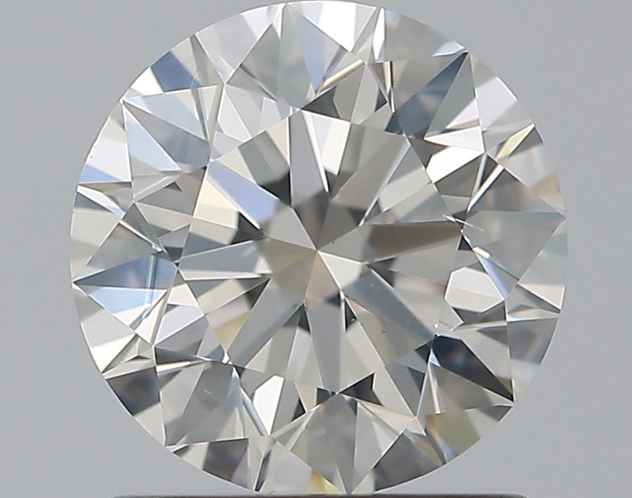 1.29 Carat Round Natural Diamond with  Cut Diamond in 14KT  view 1

