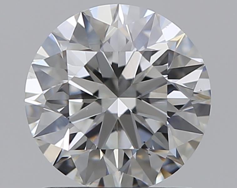 1.07 Carat Round Natural Diamond with  Cut Diamond in 14KT  view 1
