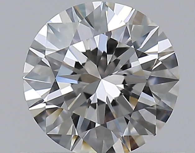0.55 Carat Round Natural Diamond with  Cut Diamond in 14KT  view 1
