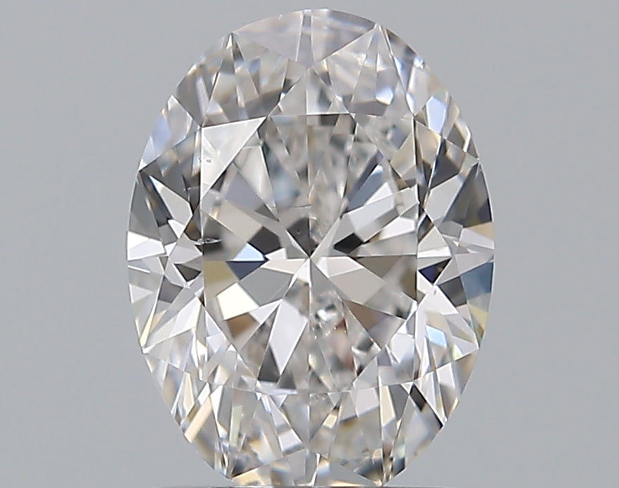 1.0 Carat Oval Natural Diamond with  Cut Diamond in 14KT  view 1
