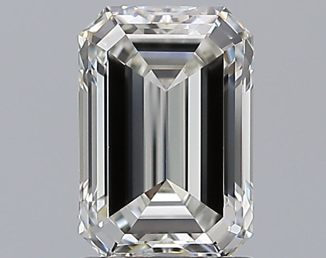 1.51 Carat Emerald Natural Diamond with  Cut Diamond in 14KT  view 1
