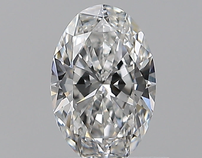 0.59 Carat Oval Natural Diamond with  Cut Diamond in 14KT  view 1
