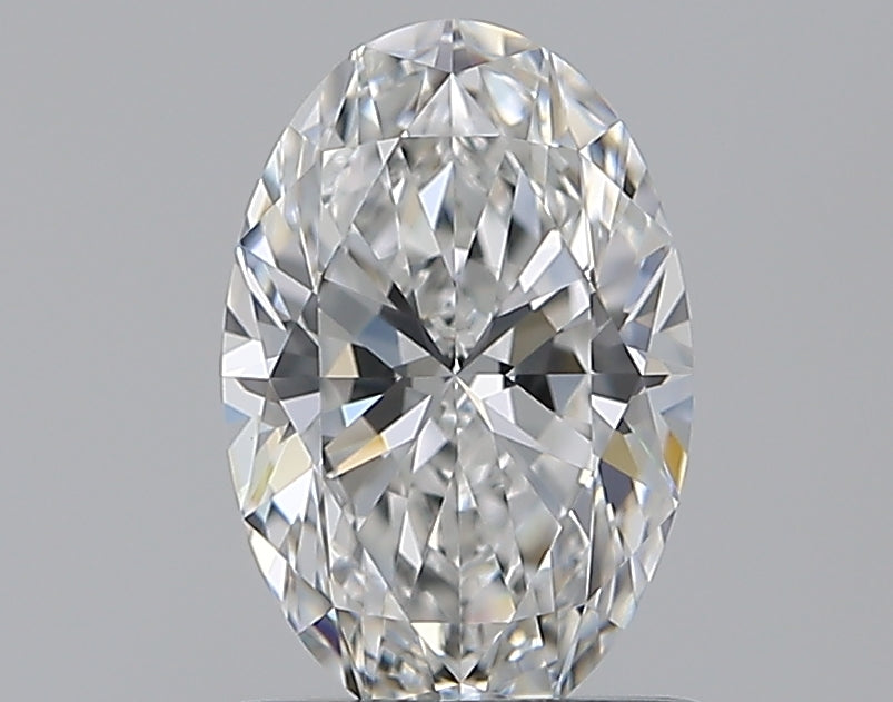 1.0 Carat Oval Natural Diamond with  Cut Diamond in 14KT  view 1
