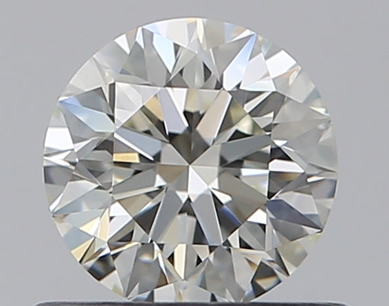 0.5 Carat Round Natural Diamond with  Cut Diamond in 14KT  view 1
