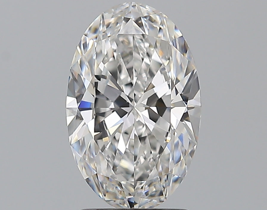 2.0 Carat Oval Natural Diamond with  Cut Diamond in 14KT  view 1
