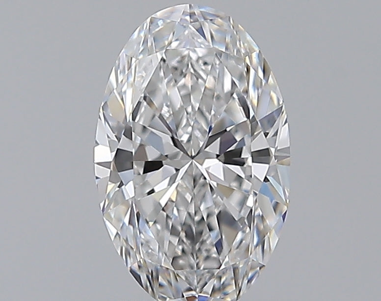 1.22 Carat Oval Natural Diamond with  Cut Diamond in 14KT  view 1
