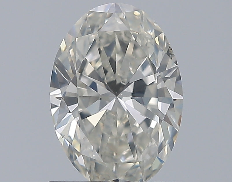 1.0 Carat Oval Natural Diamond with  Cut Diamond in 14KT  view 1
