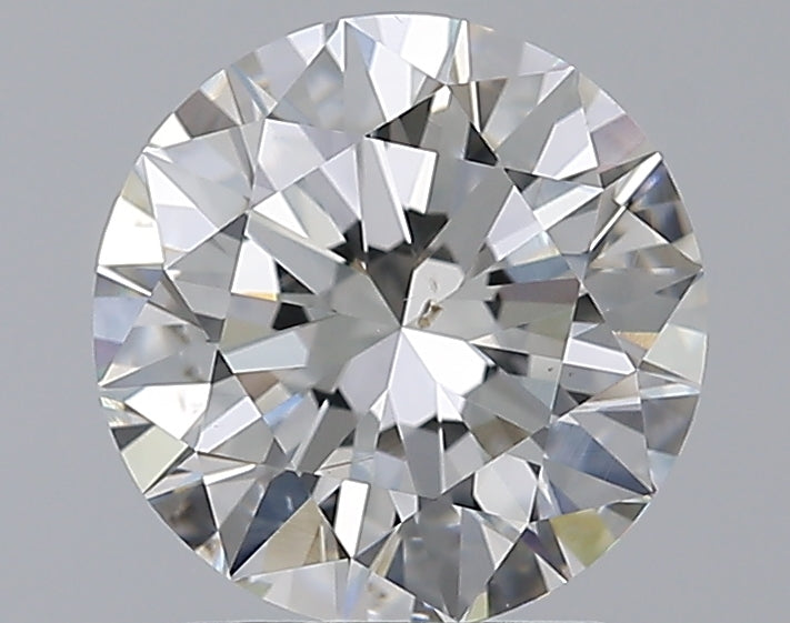 1.9 Carat Round Natural Diamond with  Cut Diamond in 14KT  view 1

