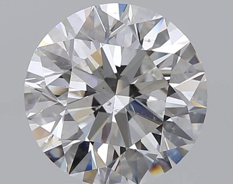 2.5 Carat Round Natural Diamond with  Cut Diamond in 14KT  view 1
