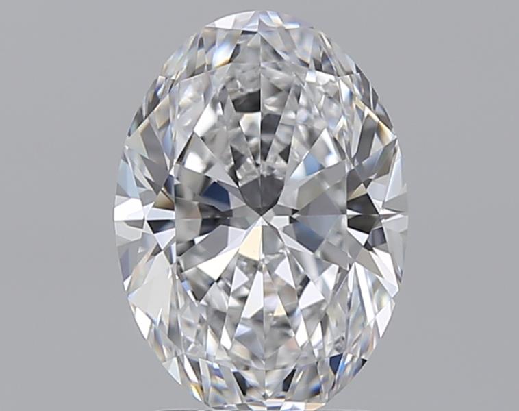 2.01 Carat Oval Natural Diamond with  Cut Diamond in 14KT  view 1
