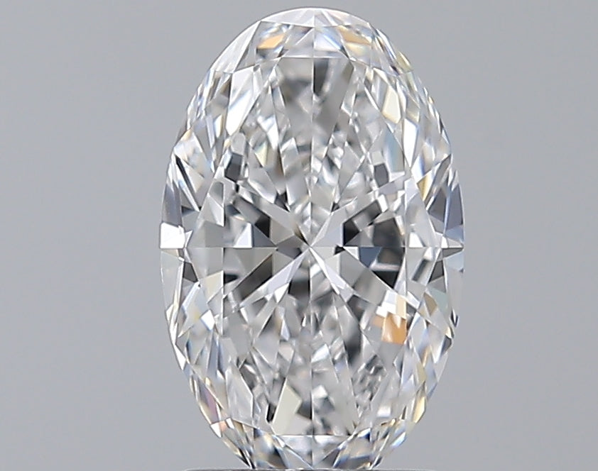 1.5 Carat Oval Natural Diamond with  Cut Diamond in 14KT  view 1
