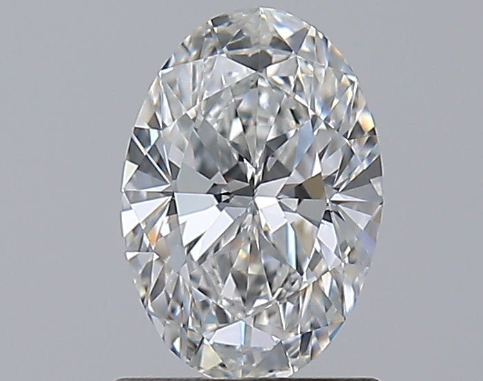 1.05 Carat Oval Natural Diamond with  Cut Diamond in 14KT  view 1
