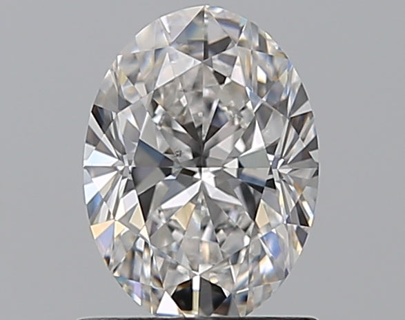 1.0 Carat Oval Natural Diamond with  Cut Diamond in 14KT  view 1
