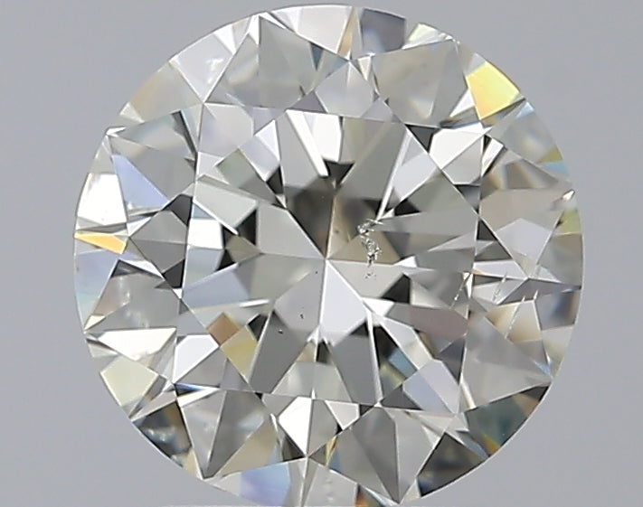 2.01 Carat Round Natural Diamond with  Cut Diamond in 14KT  view 1

