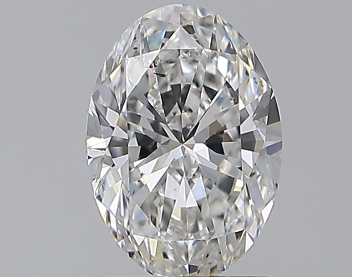 1.5 Carat Oval Natural Diamond with  Cut Diamond in 14KT  view 1
