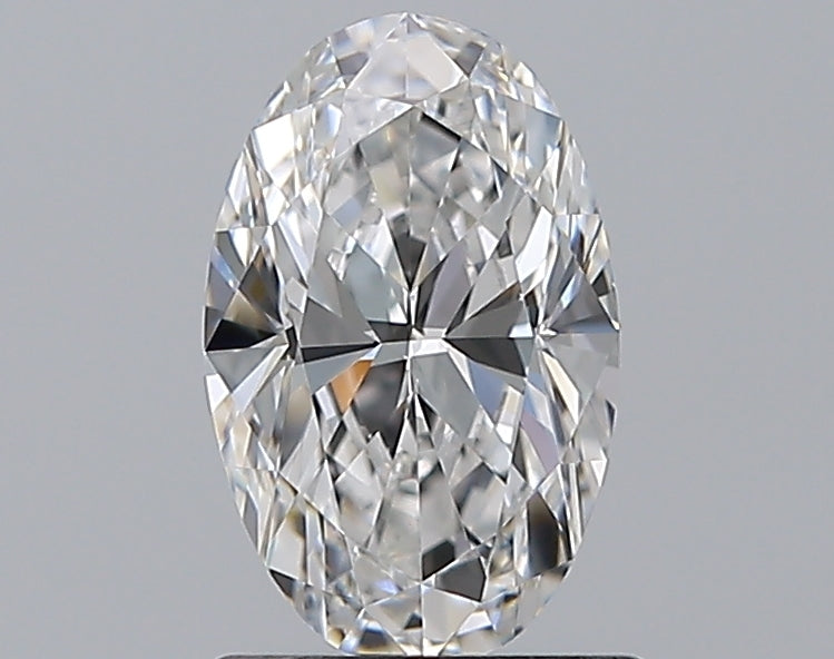 1.2 Carat Oval Natural Diamond with  Cut Diamond in 14KT  view 1

