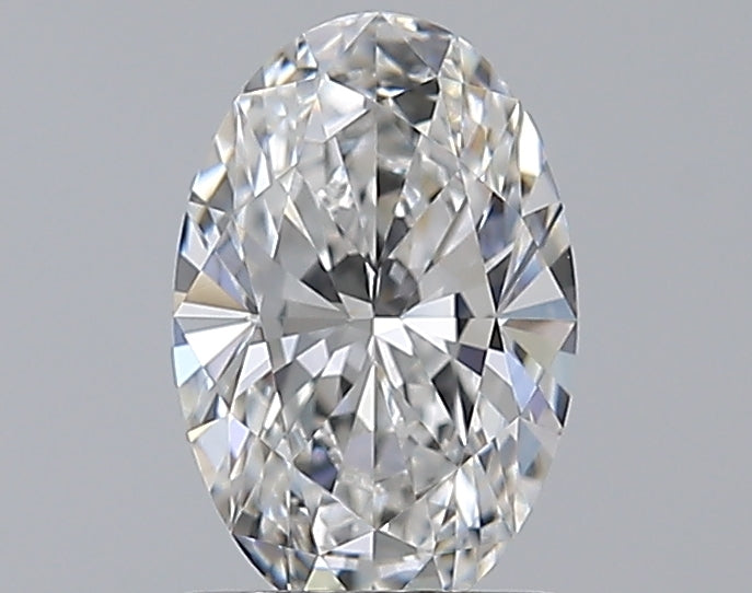 1.03 Carat Oval Natural Diamond with  Cut Diamond in 14KT  view 1
