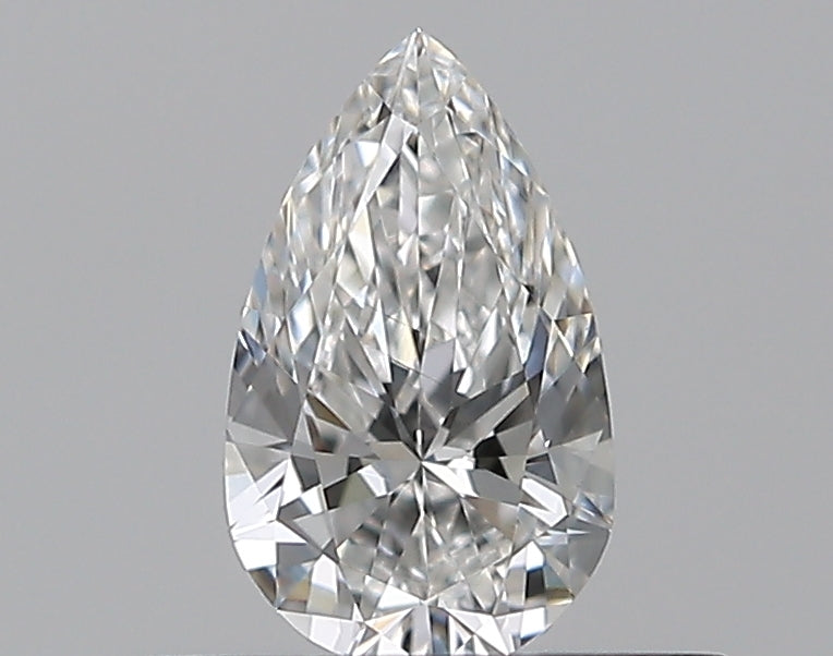 0.3 Carat Pear Natural Diamond with  Cut Diamond in 14KT  view 1
