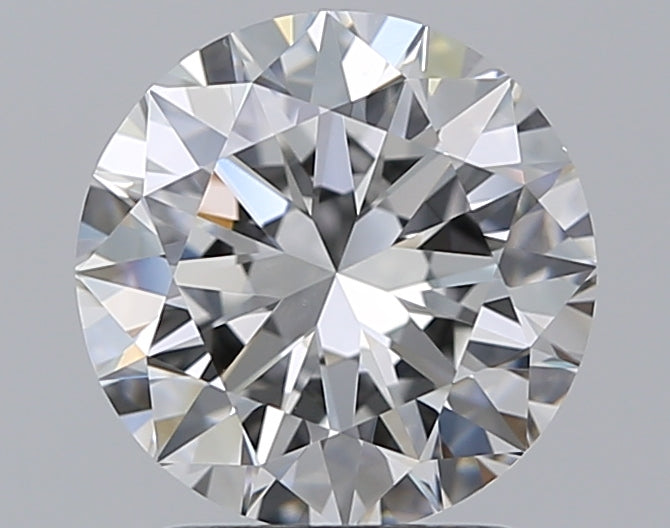 2.01 Carat Round Natural Diamond with  Cut Diamond in 14KT  view 1
