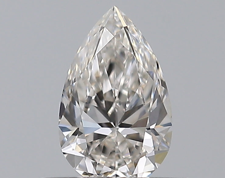 0.41 Carat Pear Natural Diamond with  Cut Diamond in 14KT  view 1

