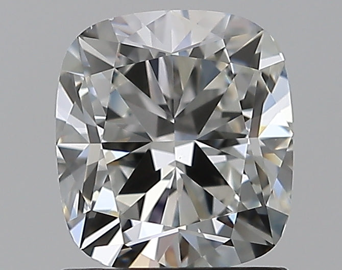 1.29 Carat Cushion Natural Diamond with  Cut Diamond in 14KT  view 1
