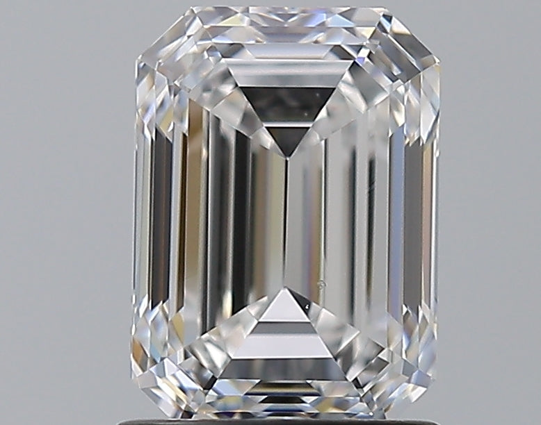 1.51 Carat Emerald Natural Diamond with  Cut Diamond in 14KT  view 1
