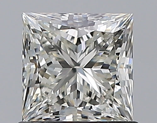 1.01 Carat Princess Natural Diamond with  Cut Diamond in 14KT  view 1
