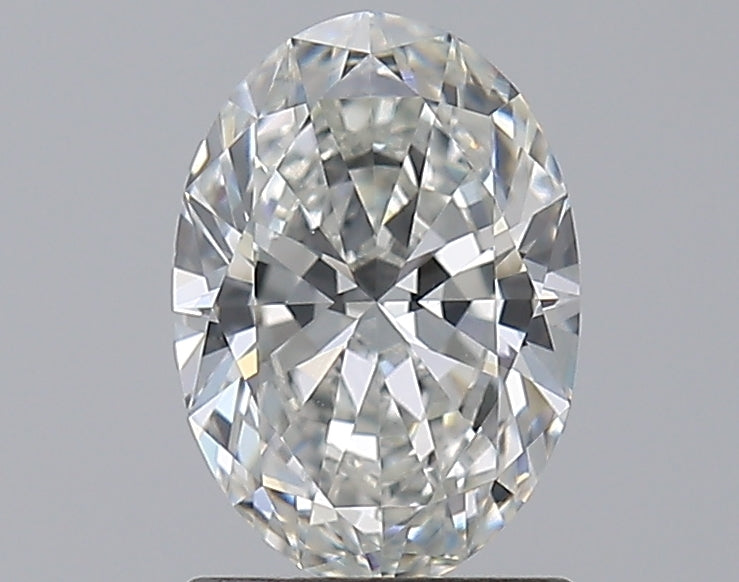 1.29 Carat Oval Natural Diamond with  Cut Diamond in 14KT  view 1
