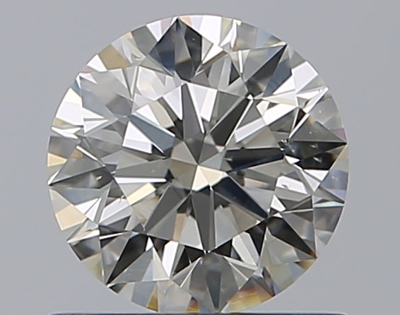 0.78 Carat Round Natural Diamond with  Cut Diamond in 14KT  view 1
