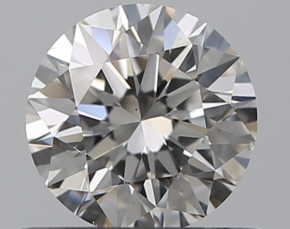 0.5 Carat Round Natural Diamond with  Cut Diamond in 14KT  view 1
