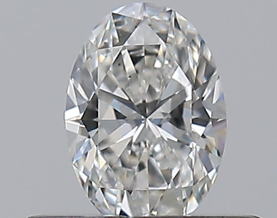 0.31 Carat Oval Natural Diamond with  Cut Diamond in 14KT  view 1
