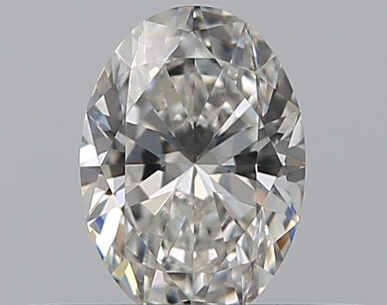 0.3 Carat Oval Natural Diamond with  Cut Diamond in 14KT  view 1
