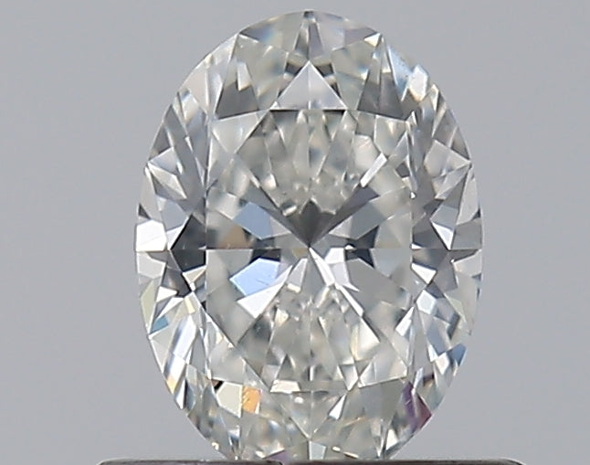 0.53 Carat Oval Natural Diamond with  Cut Diamond in 14KT  view 1
