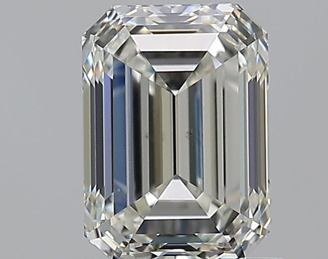 1.2 Carat Emerald Natural Diamond with  Cut Diamond in 14KT  view 1
