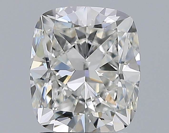 2.31 Carat Cushion Natural Diamond with  Cut Diamond in 14KT  view 1
