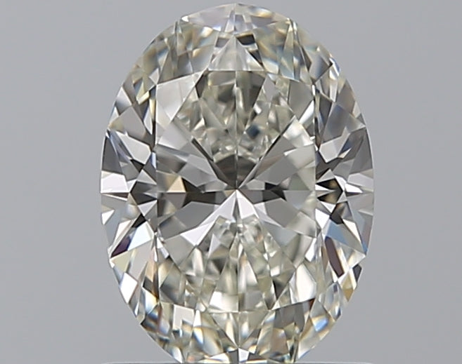 1.0 Carat Oval Natural Diamond with  Cut Diamond in 14KT  view 1
