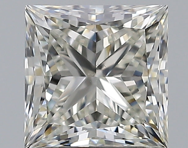 1.0 Carat Princess Natural Diamond with  Cut Diamond in 14KT  view 1
