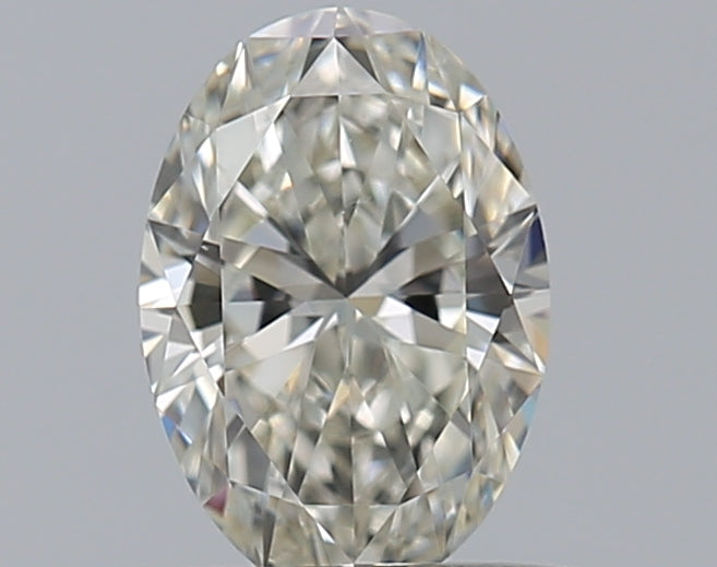 0.47 Carat Oval Natural Diamond with  Cut Diamond in 14KT  view 1
