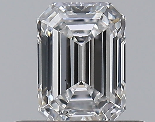 0.41 Carat Emerald Natural Diamond with  Cut Diamond in 14KT  view 1
