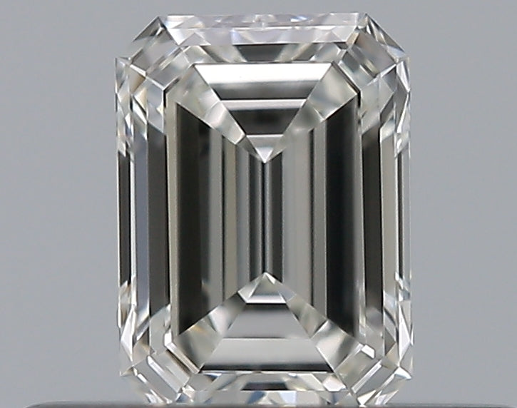 0.32 Carat Emerald Natural Diamond with  Cut Diamond in 14KT  view 1
