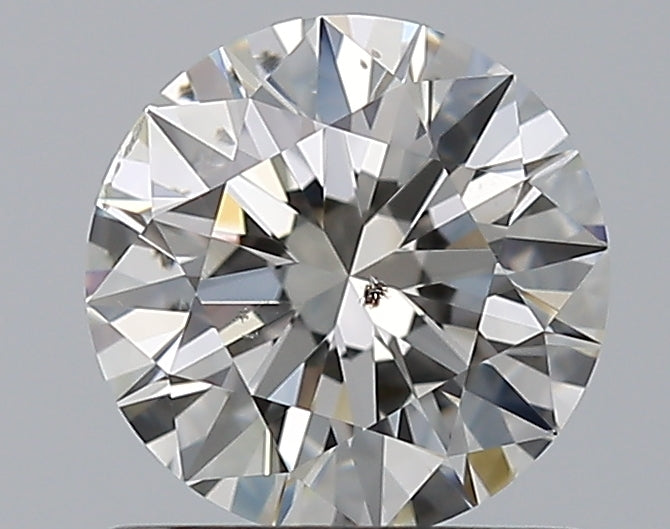1.01 Carat Round Natural Diamond with  Cut Diamond in 14KT  view 1
