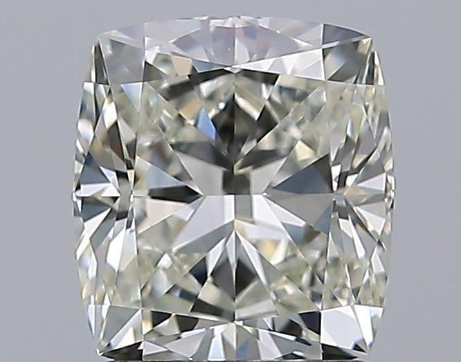 1.51 Carat Cushion Natural Diamond with  Cut Diamond in 14KT  view 1
