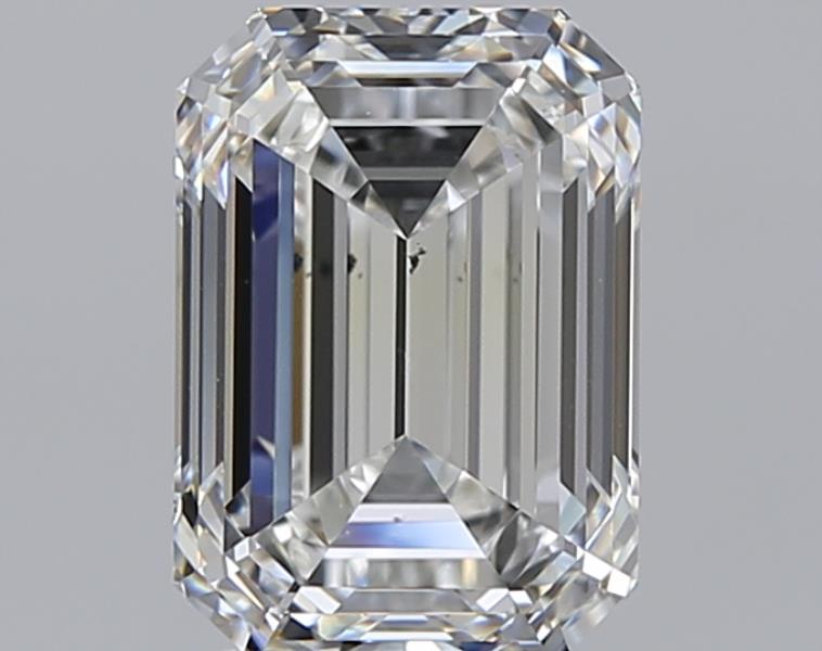 3.01 Carat Emerald Natural Diamond with  Cut Diamond in 14KT  view 1
