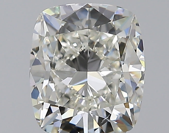 2.0 Carat Cushion Natural Diamond with  Cut Diamond in 14KT  view 1
